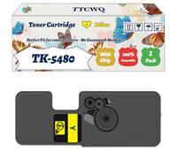 Compatible for Kyocera TK-5480 Toner Cartridge Work for Kyocera Ecosys PA2101cx PA2101cwx MA2101cfx MA2101cwfx Printers, with Chip, High Yield 1500 Pages, High-Definition Printing (1 Pack Yellow)