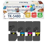 Compatible for Kyocera TK-5480 Toner Cartridges Work for Kyocera ECOSYS MA 2101cfx MA 2101 cfx Plus MA 2101 cwfx MA 2101 cwfx Plus MA 2101 Printers (4-Pack BK/C/M/Y)