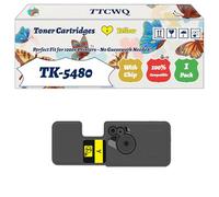 Compatible for Kyocera TK-5480 Toner Cartridges Work for Kyocera EcoSys MA2101cfx PA2101cwx MA2101cwfx PA2101cx Printers, with Chip, High Yield 2250 Pages, High-Definition Printing (1 Pack Yellow)