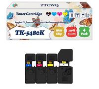Compatible for Kyocera TK-5480K TK-5480C TK-5480M TK-5480Y Toner Cartridge Work for Kyocera EcoSys MA2101cfx EcoSys MA2101cwfx EcoSys PA2101cwx EcoSys Printers (4-Pack BK/C/M/Y)