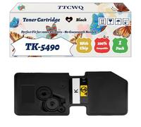 Compatible for Kyocera TK-5490 Toner Cartridge Work for Kyocera TK5490 TK-5490K 1T0C220NL1 TK-5490C 1T0C22CNL1 TK-5490M 1T0C22BNL1 TK-5490Y Printers (1 Pack Black)