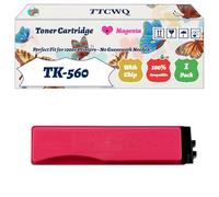Compatible for Kyocera TK-560 Toner Cartridge Work for Kyocera ECOSYS P6030cdn FS-C5300DN FS-C5350 Printers, with Chip, High Yield 12000 Pages, High-Definition Printing (1 Pack Magenta)