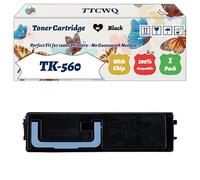 Compatible for Kyocera TK-560 Toner Cartridge Work for Kyocera ECOSYS P6030cdn FS-C5300DN FS-C5350 Printers, with Chip, High Yield 12000 Pages, High-Definition Printing (1 Pack Black)