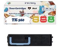 Compatible for Kyocera TK-560 Toner Cartridges Work for Kyocera FS-C5300DN FS-C5350DN Printers, with Chip, High Yield 22000 Pages, High-Definition Printing (1 Pack Black)