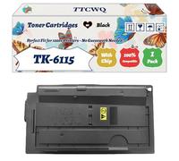 Compatible for Kyocera TK-6115 Toner Cartridges Work for Kyocera ECOSYS M 4100 Series M 4125 idn M 4125 idn Plus M 4125 idt M 4132 idn M 4132 idn Plus M 4132 Printers (1 Pack Black)
