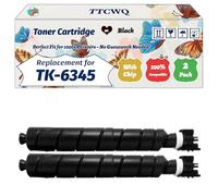 Compatible for Kyocera TK-6345 Toner Cartridge Work for Kyocera TASKalfa 5004i 6004i 7004i Printers, with Chip, High Yield 40000 Pages, High-Definition Printing (2-Pack Black)