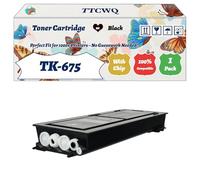 Compatible for Kyocera TK-675 Toner Cartridge Work for Kyocera KM-2540 KM-2560 KM-3040 KM-3060 Printers, with Chip, High Yield 30000 Pages, High-Definition Printing (1 Pack Black)