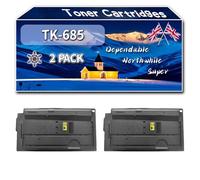 Compatible for Kyocera TK-685 Toner Cartridges, Work for Kyocera TASKalfa 300 i Printers, Toner Cartridges TK685 1T02K50NL0 (2-Pack Black)
