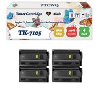Compatible for Kyocera TK-7105 Toner Cartridge Work for Kyocera TASKalfa 3010i Printers, with Chip, High Yield 30000 Pages, High-Definition Printing (4 Pack Black)