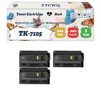 Compatible for Kyocera TK-7105 Toner Cartridge Work for Kyocera TASKalfa 3010i Printers, with Chip, High Yield 30000 Pages, High-Definition Printing (3 Pack Black)