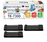 Compatible for Kyocera TK-7300 Toner Cartridges Work for Kyocera ECOSYS P 4040 dn Printers, with Chip, High Yield 15000 Pages, High-Definition Printing (3 Pack Black)