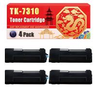 Compatible for Kyocera TK-7310 ECOSYS P4140dn Mono Toner Cartridge Printers, With Chip Large Capacity 15000 Pages (4 Pack Black)