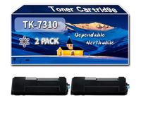 Compatible for Kyocera TK-7310 Toner Cartridge, Work for Kyocera ECOSYS P4140dn Mono Printers, Toner Cartridge (2-Pack Black)