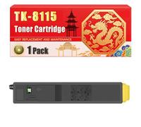 Compatible for Kyocera TK-8115 ECOSYS M8124cidn ECOSYS M8130cidn Toner Cartridge Printers, With Chip Large Capacity 12000 Pages (1 Pack Yellow)