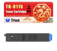 Compatible for Kyocera TK-8115 ECOSYS M8124cidn ECOSYS M8130cidn Toner Cartridge Printers, With Chip Large Capacity 12000 Pages (1 Pack Cyan)