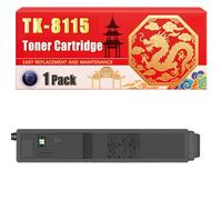 Compatible for Kyocera TK-8115 ECOSYS M8124cidn ECOSYS M8130cidn Toner Cartridge Printers, With Chip Large Capacity 12000 Pages (1 Pack Black)