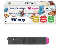 Compatible for Kyocera TK-8115 Toner Cartridge Work for Kyocera ECOSYS M8124cidn ECOSYS M8130cidn Printers, with Chip, High Yield 12000 Pages, High-Definition Printing (1 Pack Magenta)