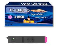 Compatible for Kyocera TK-8115 Toner Cartridge, Work for Kyocera ECOSYS M8124cidn ECOSYS M8130cidn Printers, Toner Cartridge TK-8115C TK-8115K TK-8115M TK-8115Y (1 Pack Magenta)