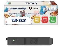 Compatible for Kyocera TK-8115 Toner Cartridge Work for Kyocera ECOSYS M8124cidn ECOSYS M8130cidn Printers, with Chip, High Yield 12000 Pages, High-Definition Printing (1 Pack Black)