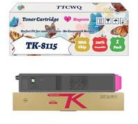 Compatible for Kyocera TK-8115 Toner Cartridge Work for Kyocera EcoSys M8124cidn M8130cin M8130cidn Printers, with Chip, High Yield 22000 Pages, High-Definition Printing (1 Pack Magenta)