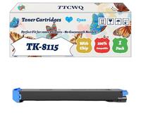 Compatible for Kyocera TK-8115 Toner Cartridges Work for Kyocera ECOSYS M8124cidn M8130cidn Printers, with Chip, High Yield 12000 Pages, High-Definition Printing (1 Pack Cyan)