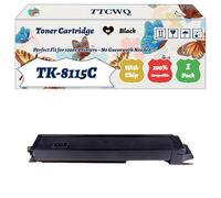 Compatible for Kyocera TK-8115C TK-8115K TK-8115M TK-8115Y Toner Cartridge Work for Kyocera EcoSys M8124cidn EcoSys M8130cin EcoSys Printers (1 Pack Black)