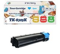 Compatible for Kyocera TK-8305K TK-8305C TK-8305M TK-8305Y Toner Cartridge Work for Kyocera TASKalfa 3050ci TASKalfa Printers (1 Pack Cyan)