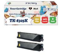 Compatible for Kyocera TK-8305K TK-8305C TK-8305M TK-8305Y Toner Cartridge Work for Kyocera TASKalfa 3050ci TASKalfa Printers (2 Pack Black)