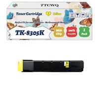 Compatible for Kyocera TK-8305K TK-8305C TK-8305M TK-8305Y Toner Cartridge Work for Kyocera TASKalfa 3050ci TASKalfa Printers (1 Pack Yellow)