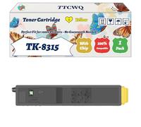 Compatible for Kyocera TK-8315 Toner Cartridge Work for Kyocera TASKalfa 2550ci Printers, with Chip, High Yield 22000 Pages, High-Definition Printing (1 Pack Yellow)