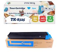 Compatible for Kyocera TK-8325 Toner Cartridge Work for Kyocera TASKalfa 2551 2551ci Printers, with Chip, High Yield 28000 Pages, High-Definition Printing (1 Pack Cyan)