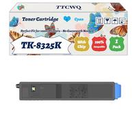 Compatible for Kyocera TK-8325K TK-8325C TK-8325M TK-8325Y Toner Cartridge Work for Kyocera TASKalfa 2551 TASKalfa Printers (1 Pack Cyan)