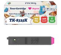 Compatible for Kyocera TK-8325K TK-8325C TK-8325M TK-8325Y Toner Cartridge Work for Kyocera TASKalfa 2551 TASKalfa Printers (1 Pack Magenta)