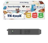 Compatible for Kyocera TK-8325K TK-8325C TK-8325M TK-8325Y Toner Cartridge Work for Kyocera TASKalfa 2551 TASKalfa Printers (1 Pack Black)