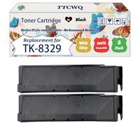 Compatible for Kyocera TK-8329 Toner Cartridge Work for Kyocera TASKalfa 2551ci Printers, with Chip, High Yield 22000 Pages, High-Definition Printing (2 Pack Black)