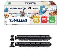Compatible for Kyocera TK-8335K TK-8335C TK-8335M TK-8335Y Toner Cartridge Work for Kyocera TASKalfa 3252ci TASKalfa Printers (2 Pack Black)