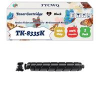 Compatible for Kyocera TK-8335K TK-8335C TK-8335M TK-8335Y Toner Cartridge Work for Kyocera TASKalfa 3252ci TASKalfa Printers (1 Pack Black)