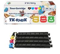 Compatible for Kyocera TK-8345K TK-8345C TK-8345M TK-8345Y Toner Cartridge Work for Kyocera TASKalfa 2552ci TASKalfa 2552c TASKalfa Printers (4-Pack BK/C/M/Y)