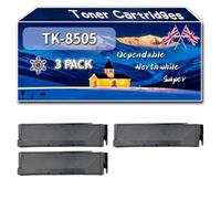 Compatible for Kyocera TK-8505 Toner Cartridges, Work for Kyocera TASKalfa 4550 ci 4550 cig 4551 ci 5550 ci 5550 cig 5551 Printers (3 Pack Black)