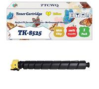 Compatible for Kyocera TK-8525 Toner Cartridge Work for Kyocera TASKalfa 4052ci 4053ci Printers, with Chip, High Yield 400000 Pages, High-Definition Printing (1 Pack Yellow)