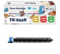 Compatible for Kyocera TK-8555K TK-8555C TK-8555M TK-8555Y Toner Cartridge Work for Kyocera TASKalfa 5054ci TASKalfa 6054ci TASKalfa Printers (1 Pack Cyan)