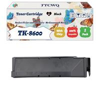 Compatible for Kyocera TK-8600 Toner Cartridge Work for Kyocera FS-C8600DN FS-C8650DN Printers, with Chip, High Yield 400000 Pages, High-Definition Printing (1 Pack Black)