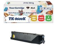 Compatible for Kyocera TK-8600K TK-8600C TK-8600M TK-8600Y Toner Cartridge Work for Kyocera FS-C8600DN Printers (1 Pack Black)