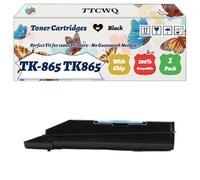 Compatible for Kyocera TK-865 TK865 Toner Cartridges Work for Kyocera TASKalfa 250ci 300ci Printers, with Chip, High Yield 30000 Pages, High-Definition Printing (1 Pack Black)