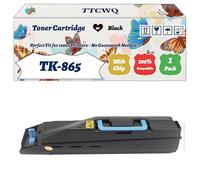 Compatible for Kyocera TK-865 Toner Cartridge Work for Kyocera TASKalfa 250ci 300ci Printers, with Chip, High Yield 30000 Pages, High-Definition Printing (1 Pack Black)