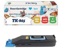 Compatible for Kyocera TK-865 Toner Cartridge Work for Kyocera TASKalfa 250ci 300ci Printers, with Chip, High Yield 30000 Pages, High-Definition Printing (1 Pack Cyan)