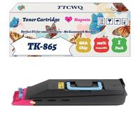Compatible for Kyocera TK-865 Toner Cartridge Work for Kyocera TASKalfa 250ci 300ci Printers, with Chip, High Yield 30000 Pages, High-Definition Printing (1 Pack Magenta)