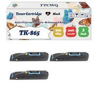 Compatible for Kyocera TK-865 Toner Cartridge Work for Kyocera TASKalfa 250ci 300ci Printers, with Chip, High Yield 30000 Pages, High-Definition Printing (3 Pack Black)