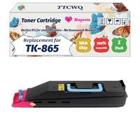 Compatible for Kyocera TK-865 Toner Cartridge Work for Kyocera TASKalfa 250ci TASKalfa 300ci Printers, with Chip, High Yield 20000 Pages, High-Definition Printing (1 Pack Magenta)