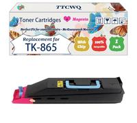 Compatible for Kyocera TK-865 Toner Cartridges Work for Kyocera TASKalfa 250 ci TASKalfa 300 ci Printers, with Chip, High Yield 20000 Pages, High-Definition Printing (1 Pack Magenta)
